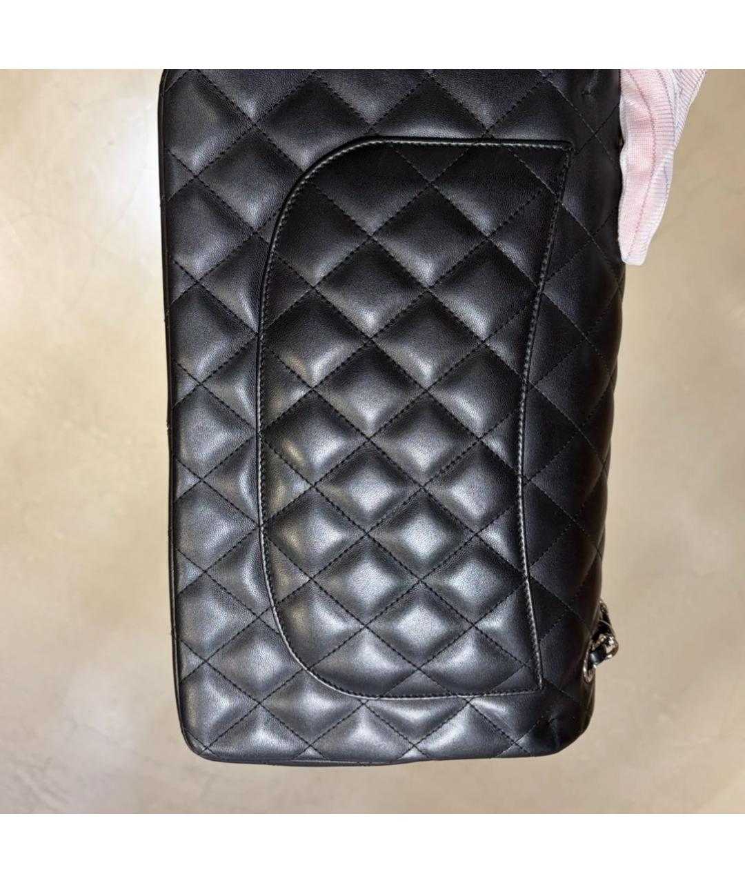 CHANEL Черная кожаная сумка через плечо, фото 3