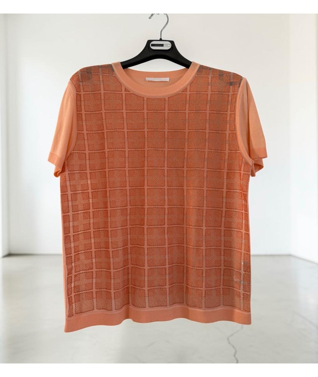 HUGO BOSS Оранжевый хлопковый джемпер / свитер, фото 8