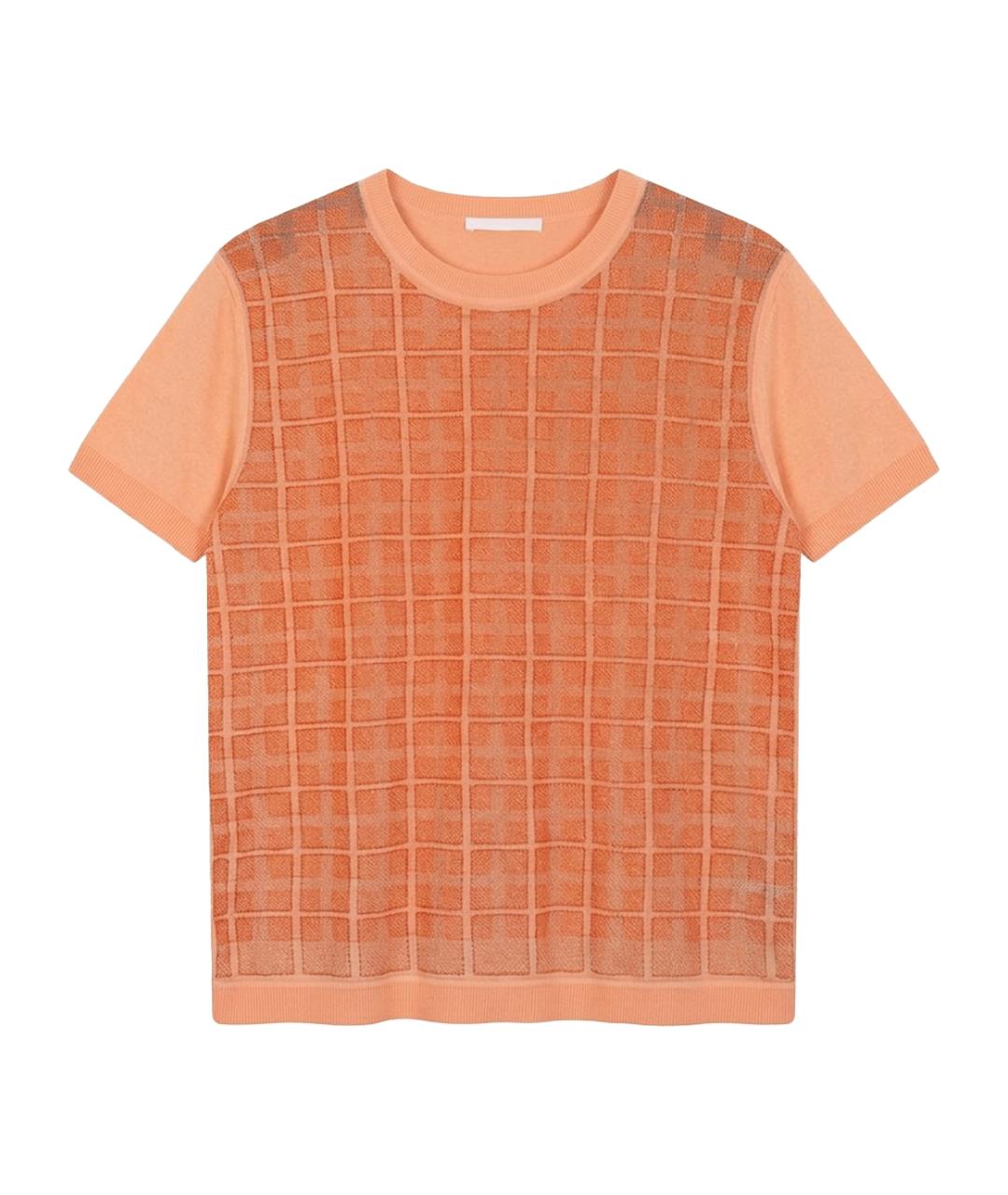 HUGO BOSS Оранжевый хлопковый джемпер / свитер, фото 1