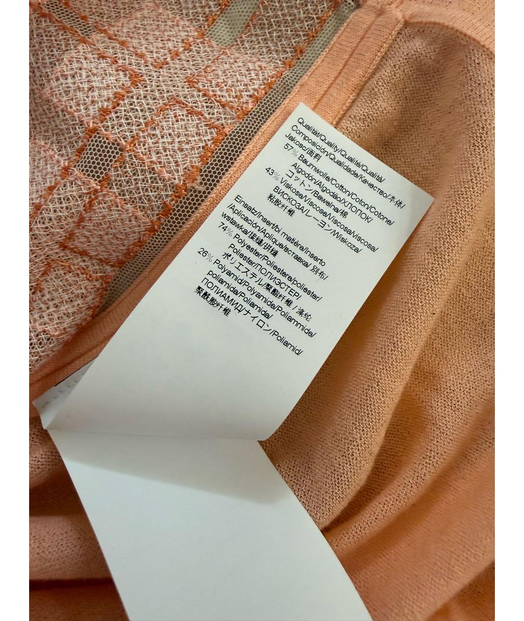 HUGO BOSS Оранжевый хлопковый джемпер / свитер, фото 6