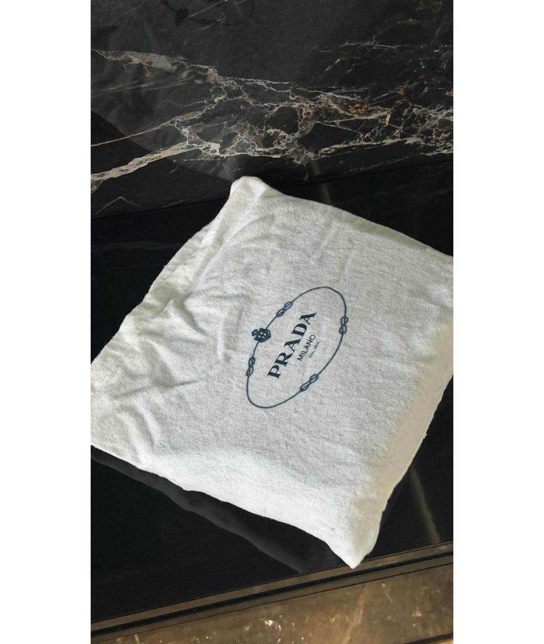 PRADA Черная кожаная сумка тоут, фото 8