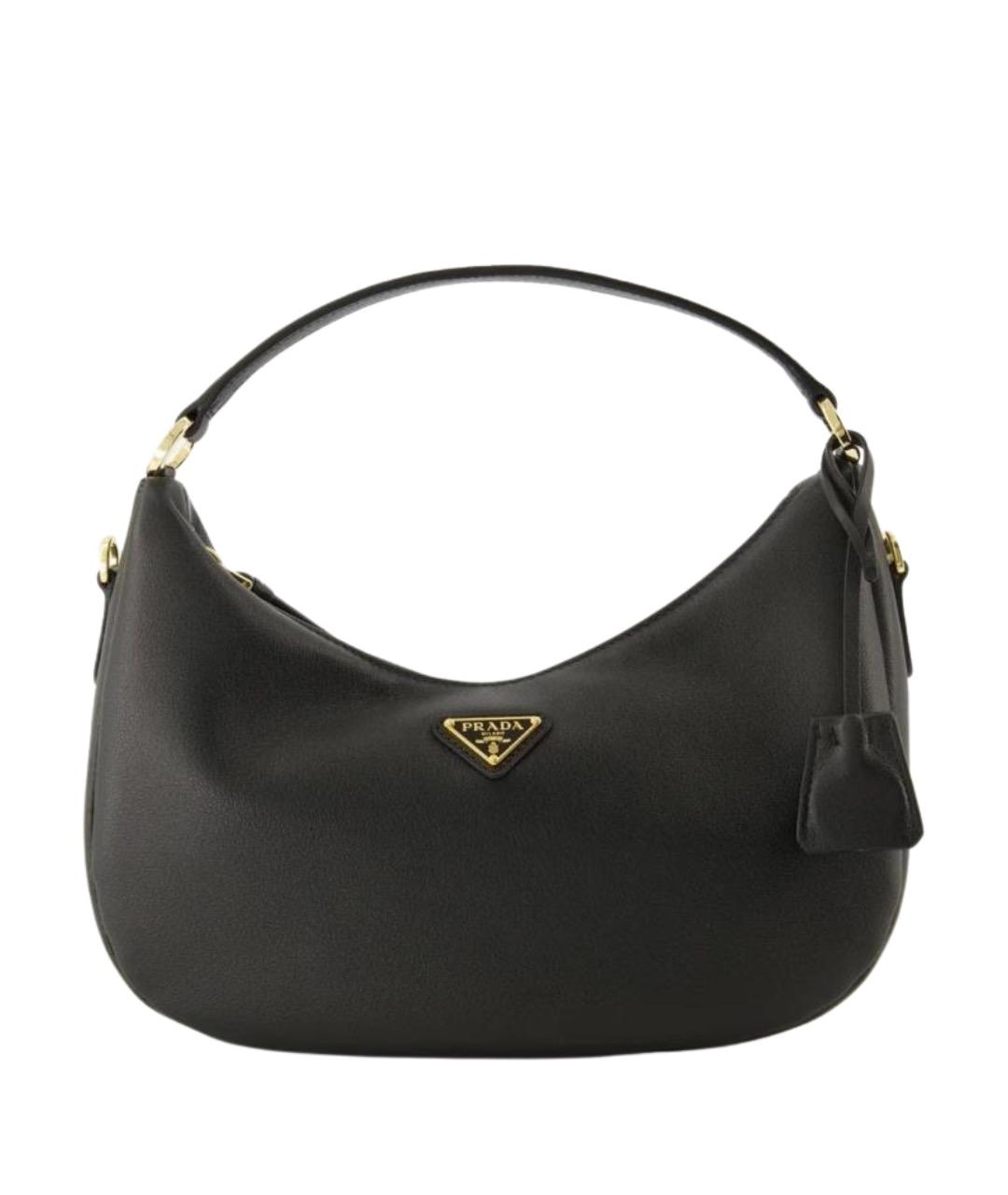 PRADA Черная кожаная сумка тоут, фото 1