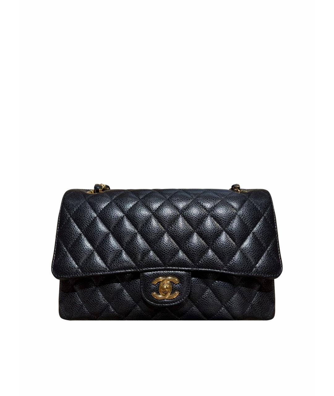 CHANEL Черная кожаная сумка через плечо, фото 1
