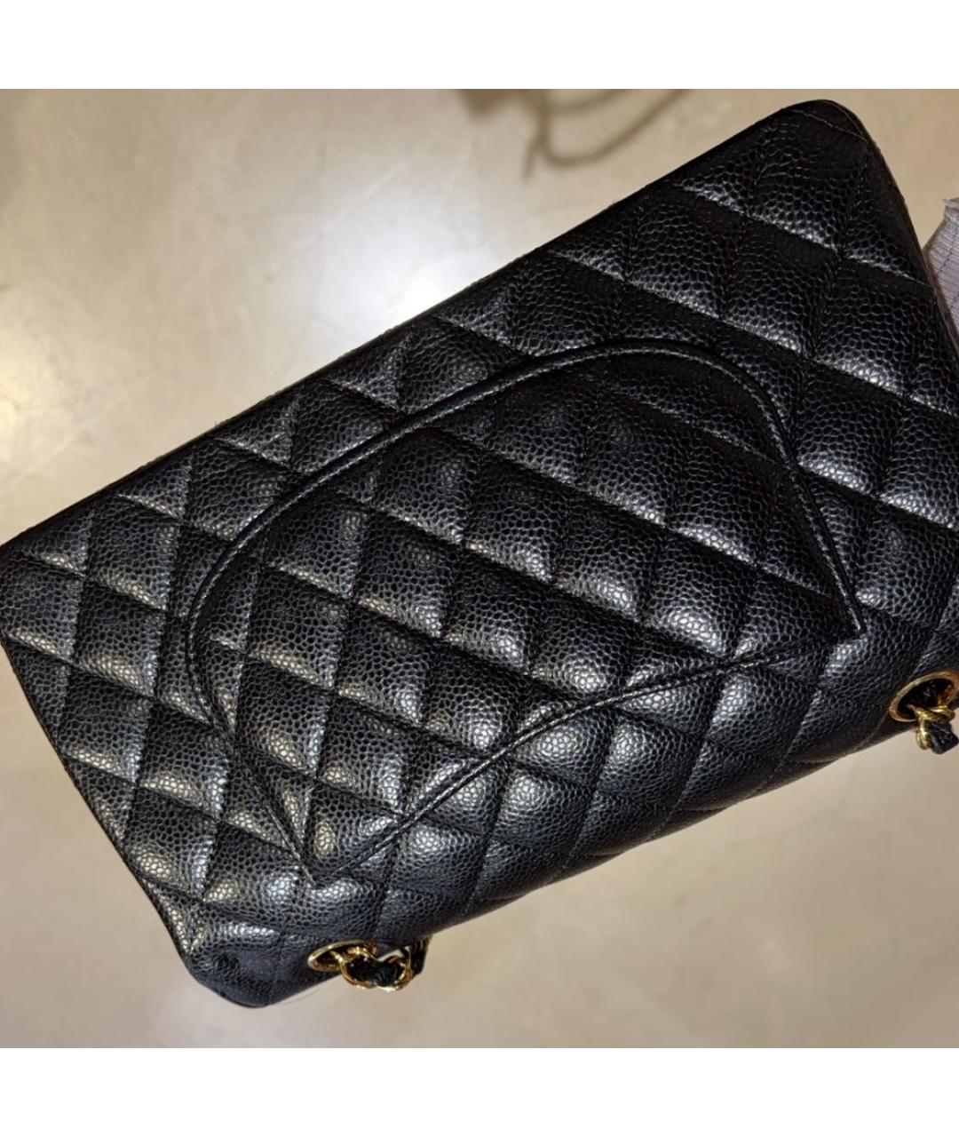 CHANEL Черная кожаная сумка через плечо, фото 6