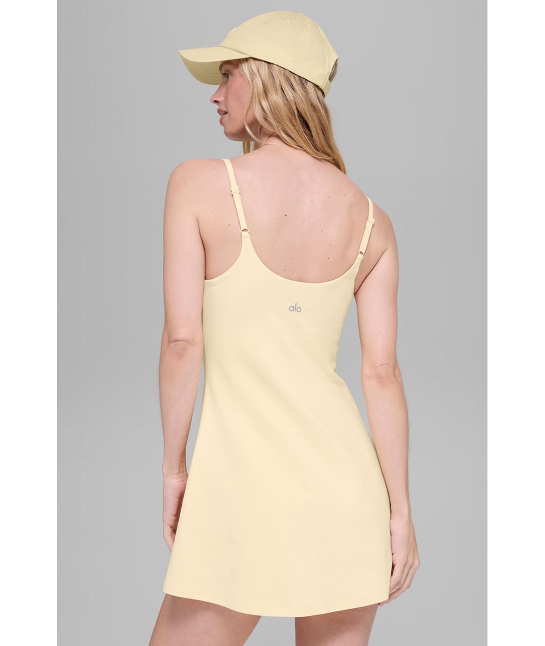 ALO YOGA Желтое платье, фото 5