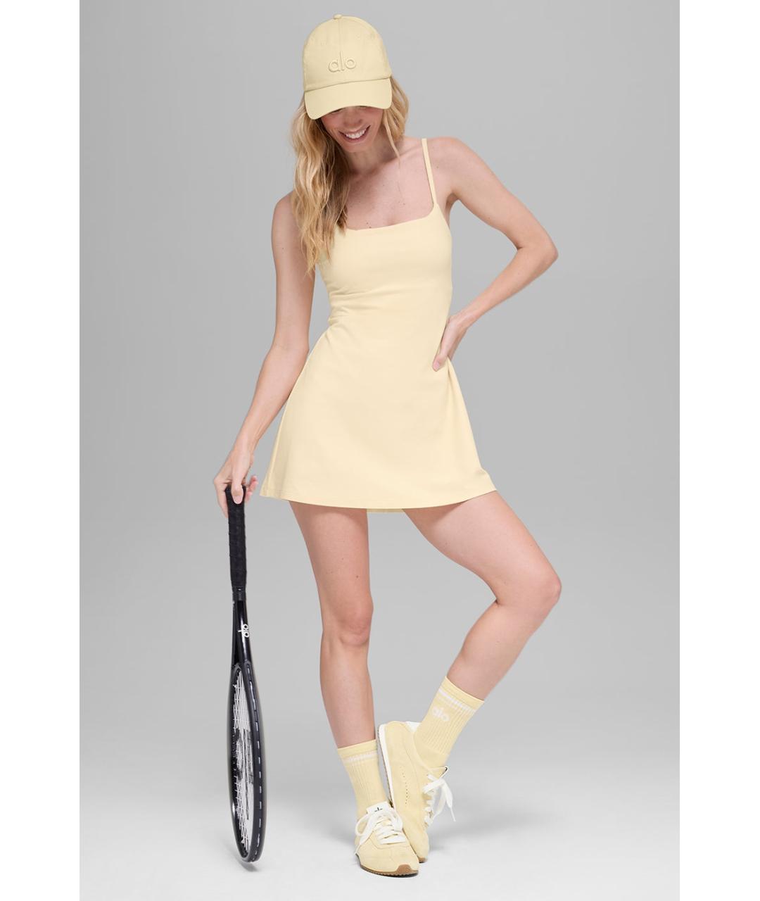 ALO YOGA Желтое платье, фото 7