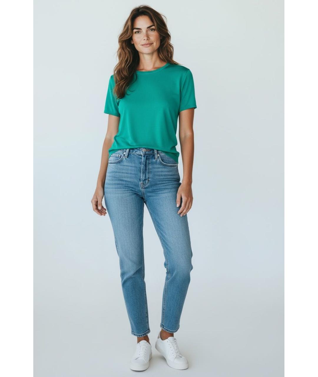 HUGO BOSS Бирюзовый шерстяной джемпер / свитер, фото 2