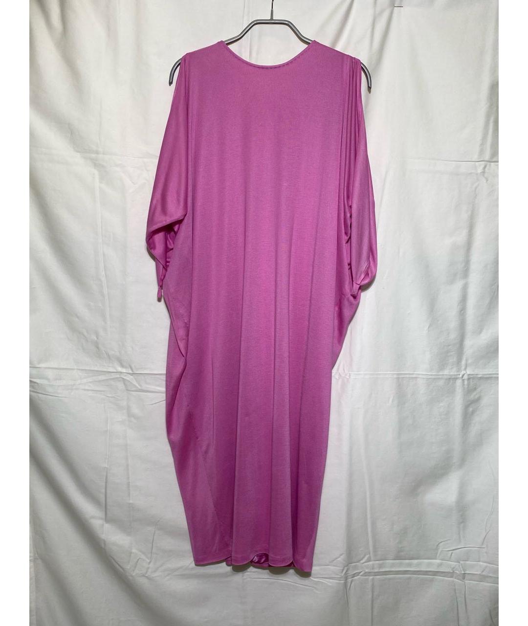 DIADORA HERITAGE Розовое шелковое коктейльное платье, фото 6