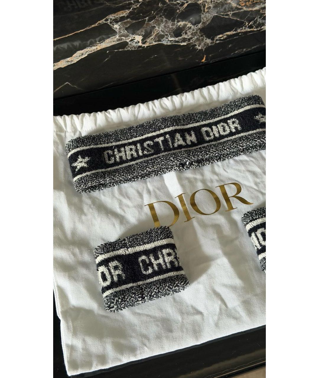 CHRISTIAN DIOR Серая повязка на голову, фото 5