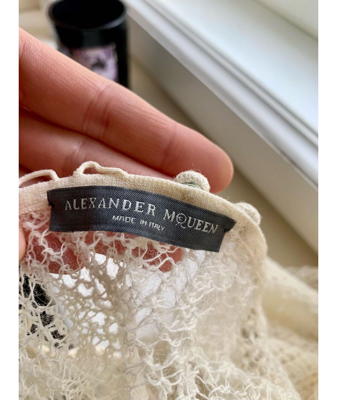 ALEXANDER MCQUEEN Бежевое шерстяное повседневное платье, фото 6