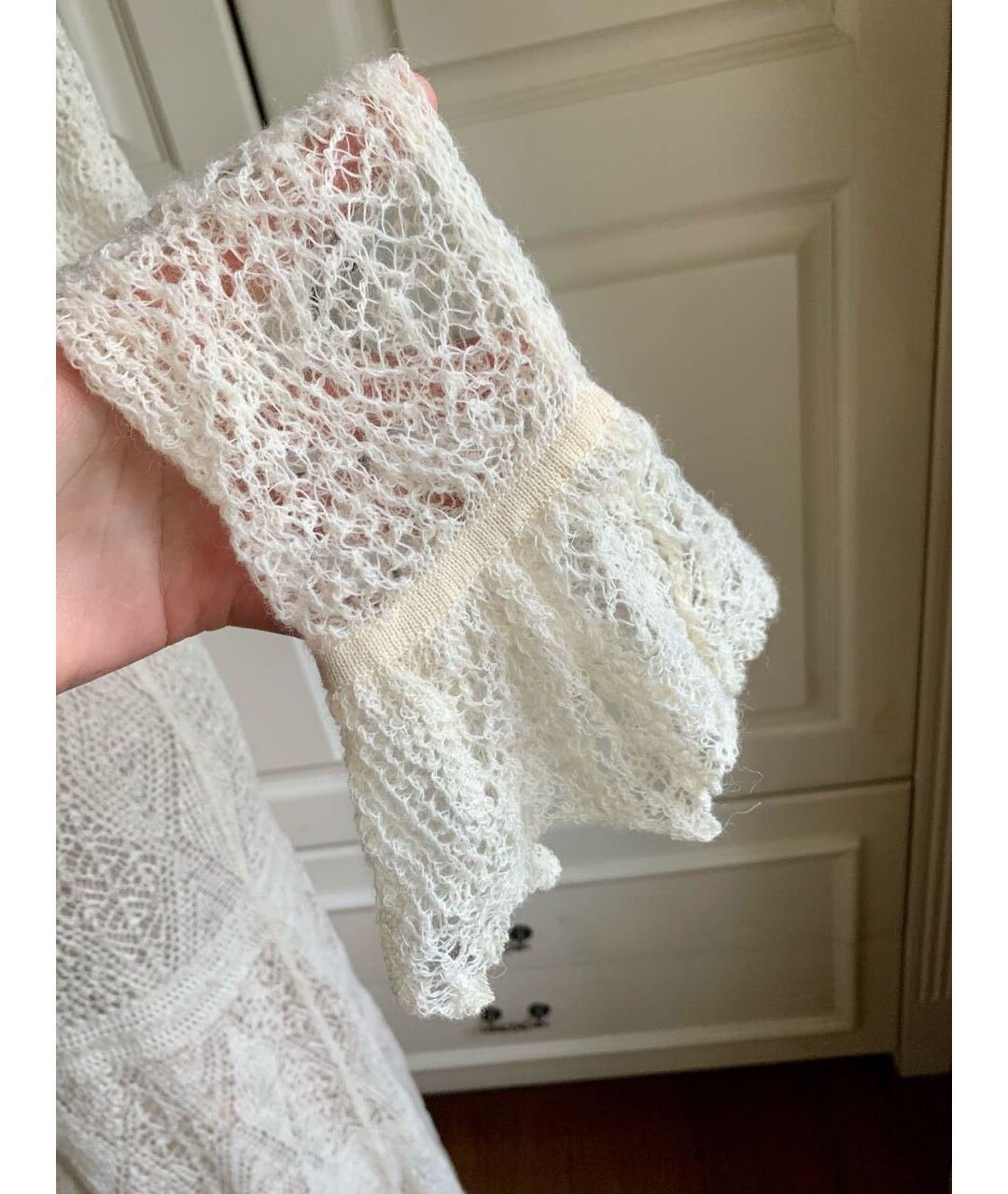 ALEXANDER MCQUEEN Бежевое шерстяное повседневное платье, фото 4