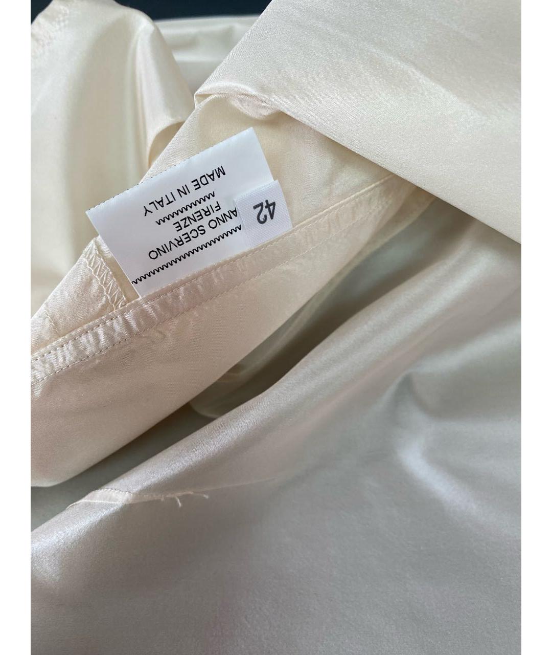 ERMANNO SCERVINO Белая хлопковая блузы, фото 7