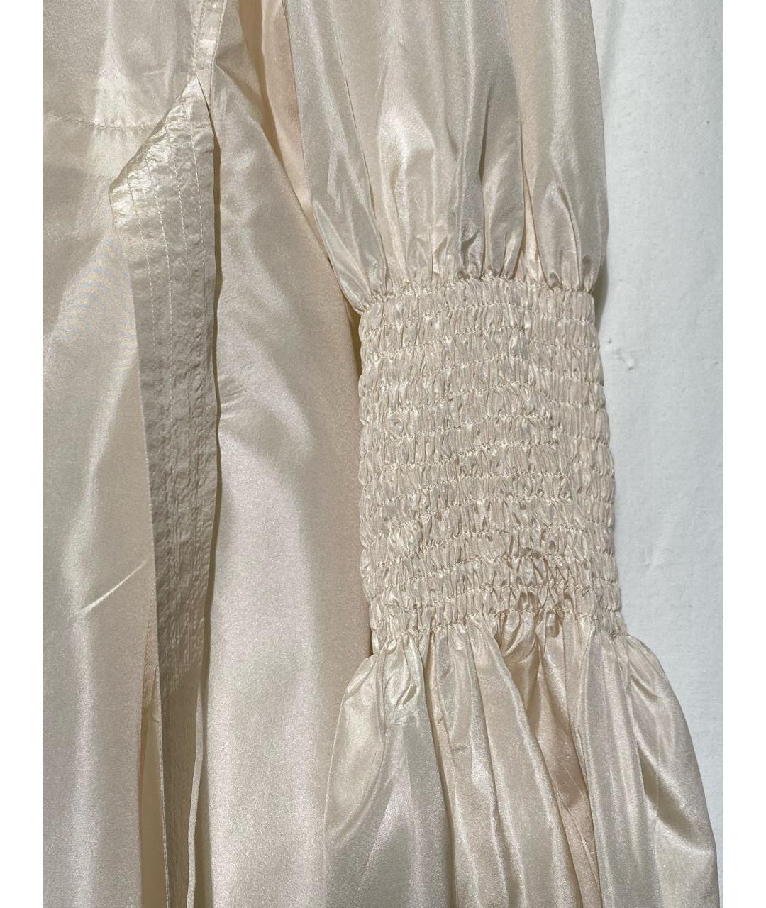 ERMANNO SCERVINO Белая хлопковая блузы, фото 5