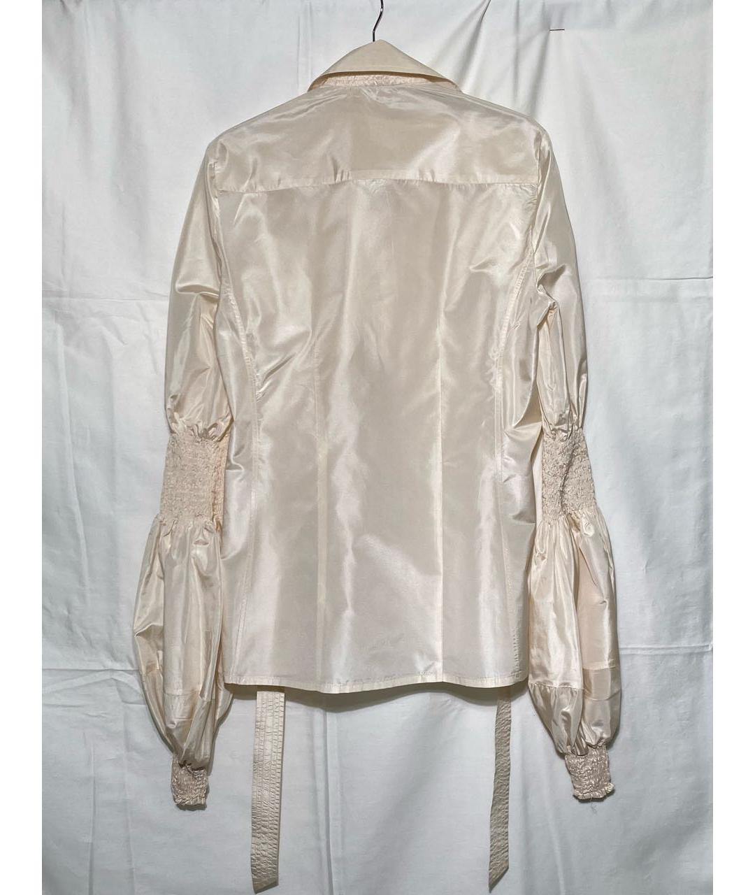 ERMANNO SCERVINO Белая хлопковая блузы, фото 2