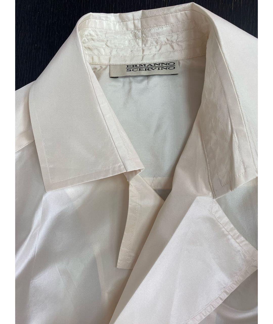 ERMANNO SCERVINO Белая хлопковая блузы, фото 3