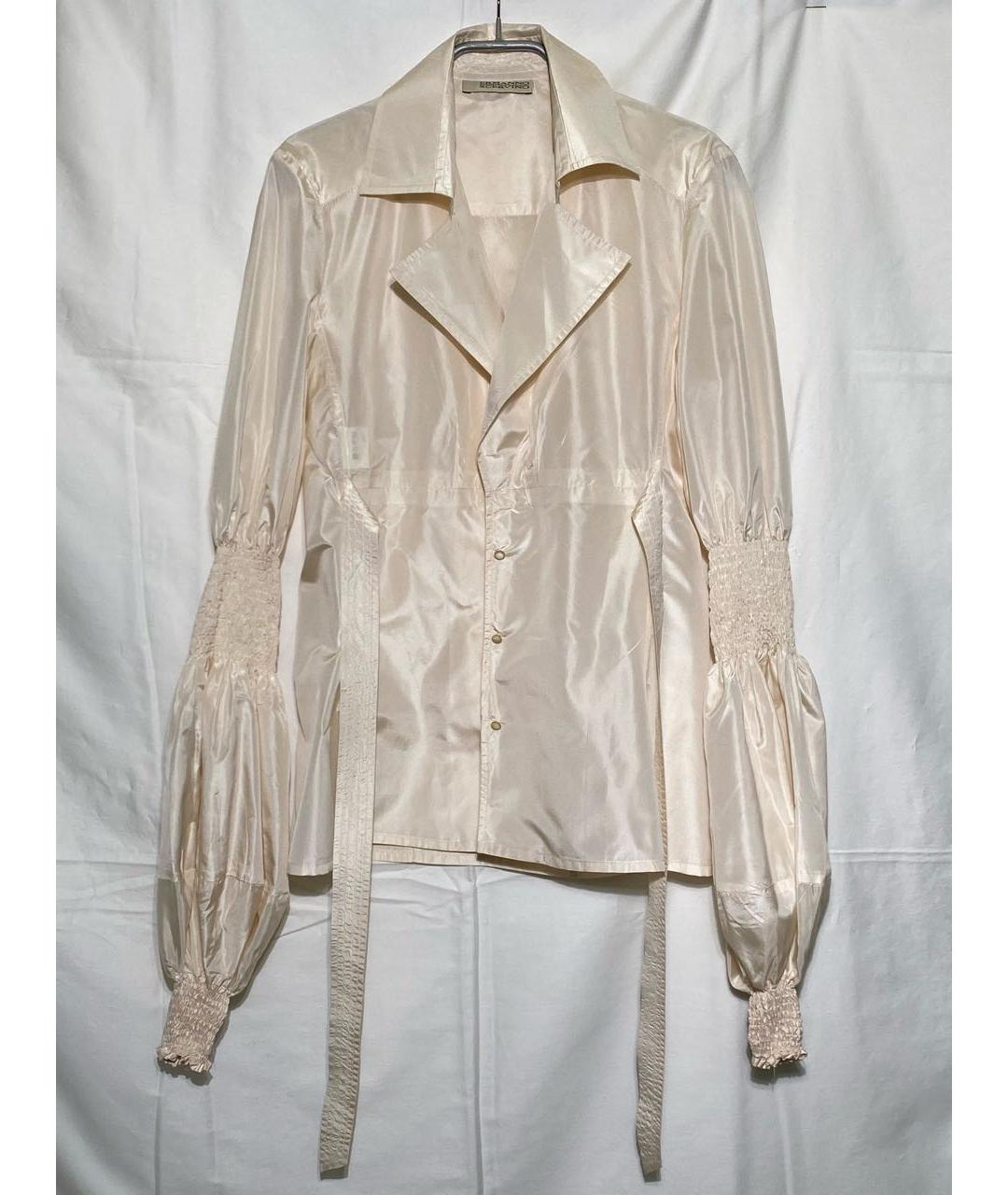 ERMANNO SCERVINO Белая хлопковая блузы, фото 8