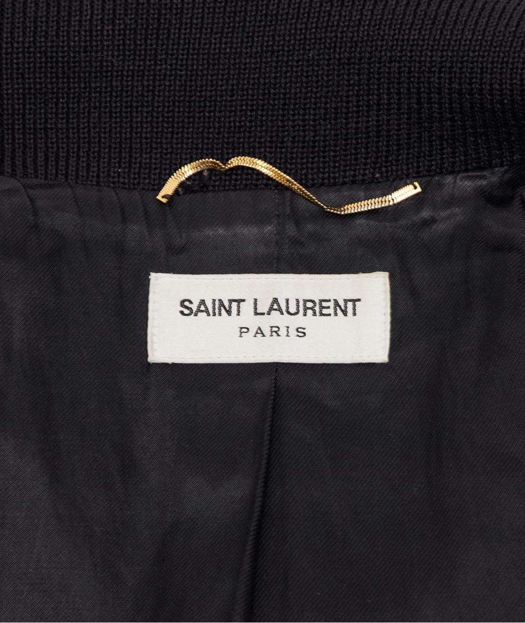 SAINT LAURENT Бордовая шерстяная куртка, фото 4