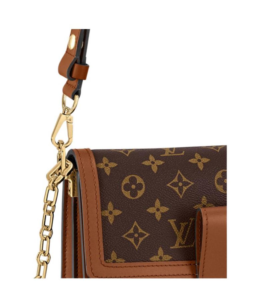 LOUIS VUITTON Коричневая сумка через плечо, фото 5