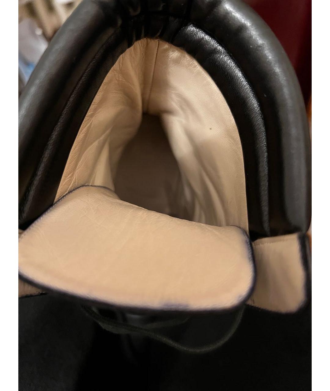 CHRISTIAN LOUBOUTIN Черные кожаные ботильоны, фото 3