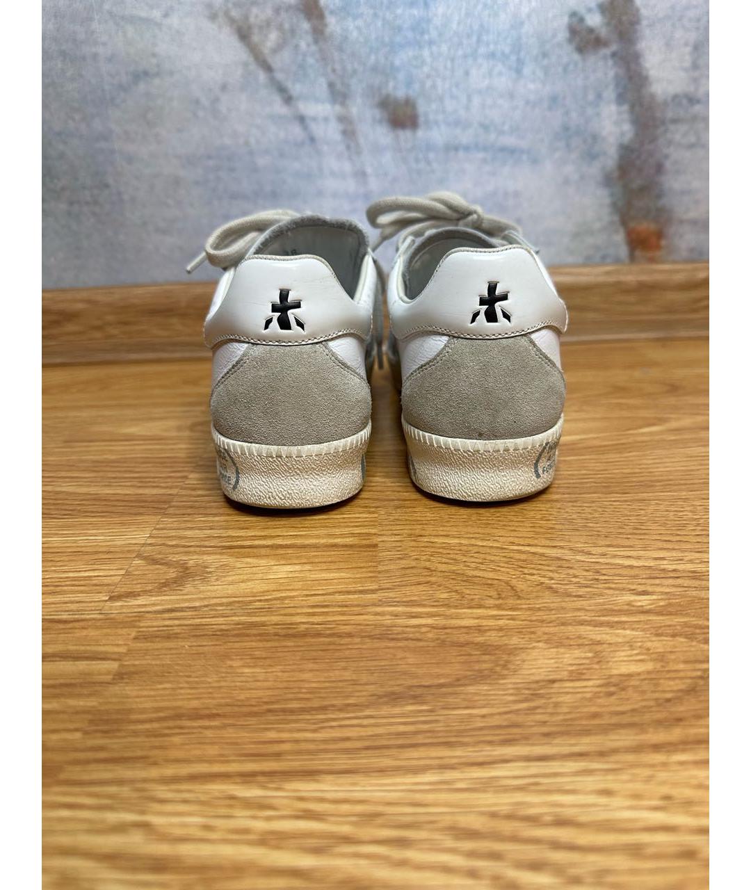 PREMIATA Белые кожаные кеды, фото 4