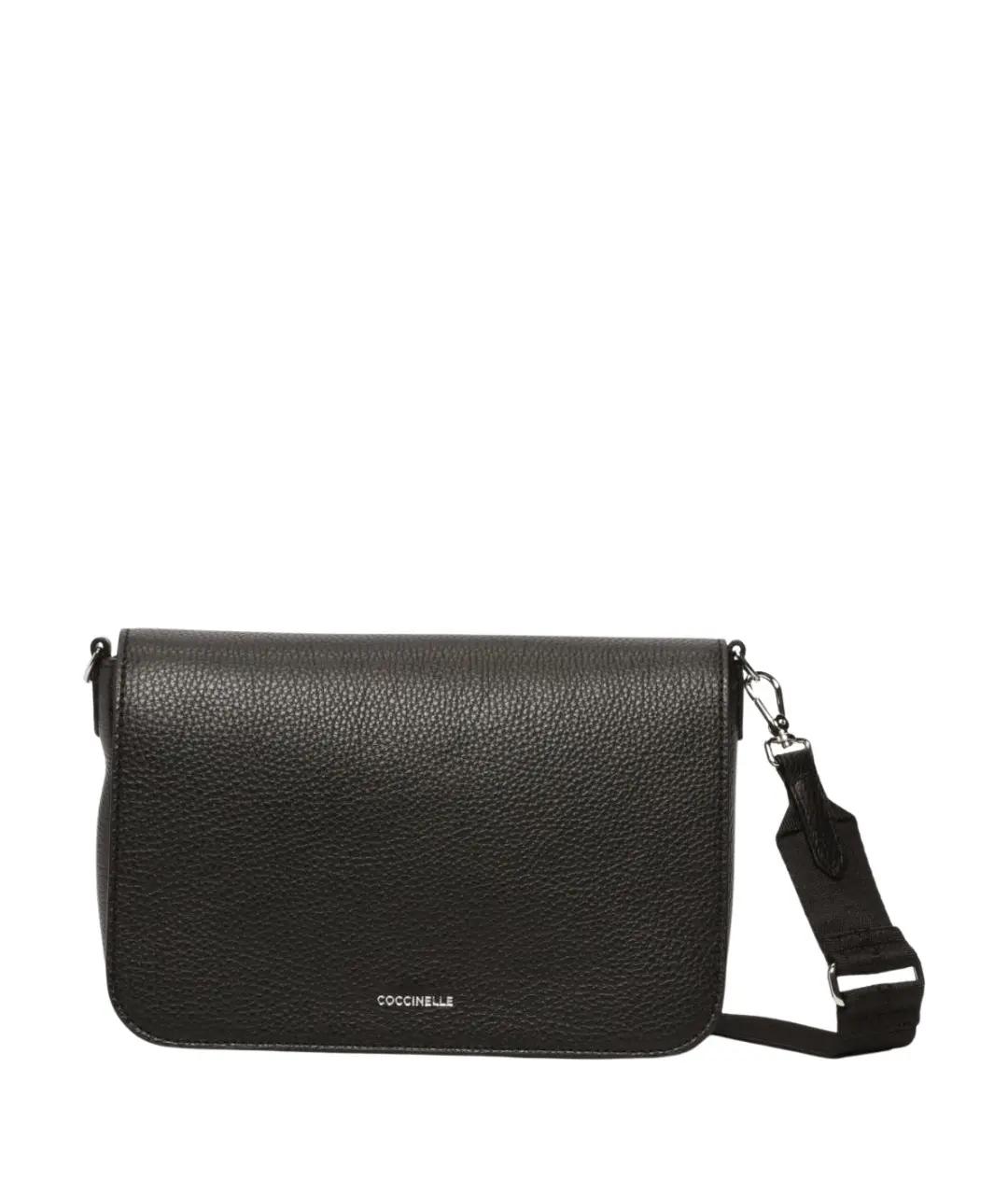 COCCINELLE Черная кожаная сумка через плечо, фото 7