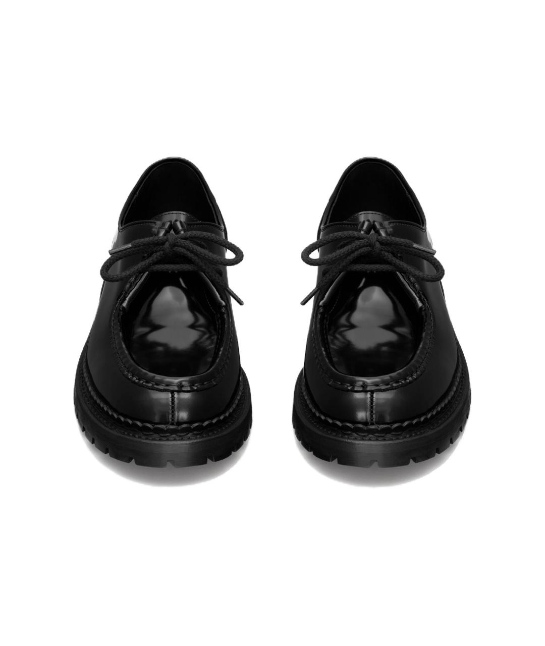 SAINT LAURENT Черные кожаные лоферы, фото 4