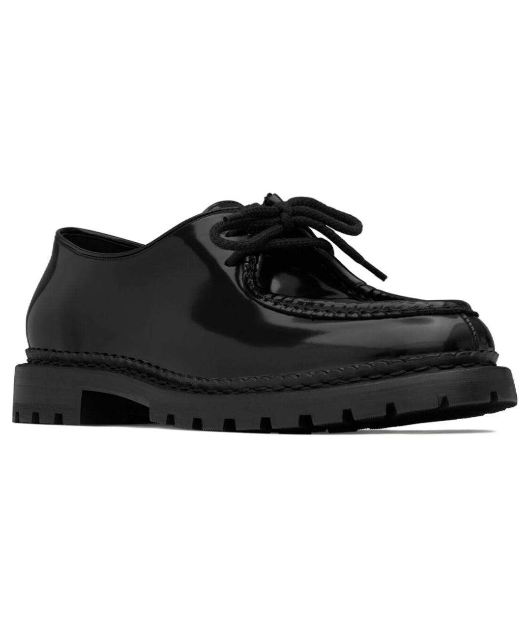 SAINT LAURENT Черные кожаные лоферы, фото 3