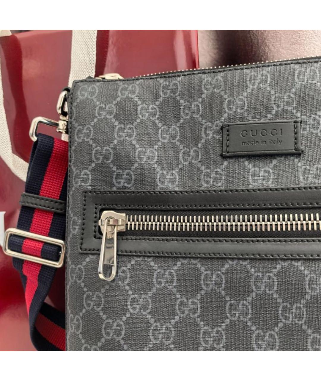 GUCCI Черная барсетка, фото 3