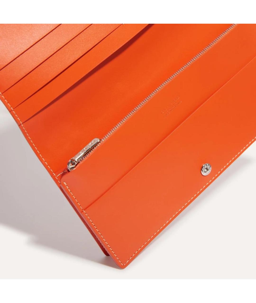 GOYARD Оранжевый кошелек, фото 3
