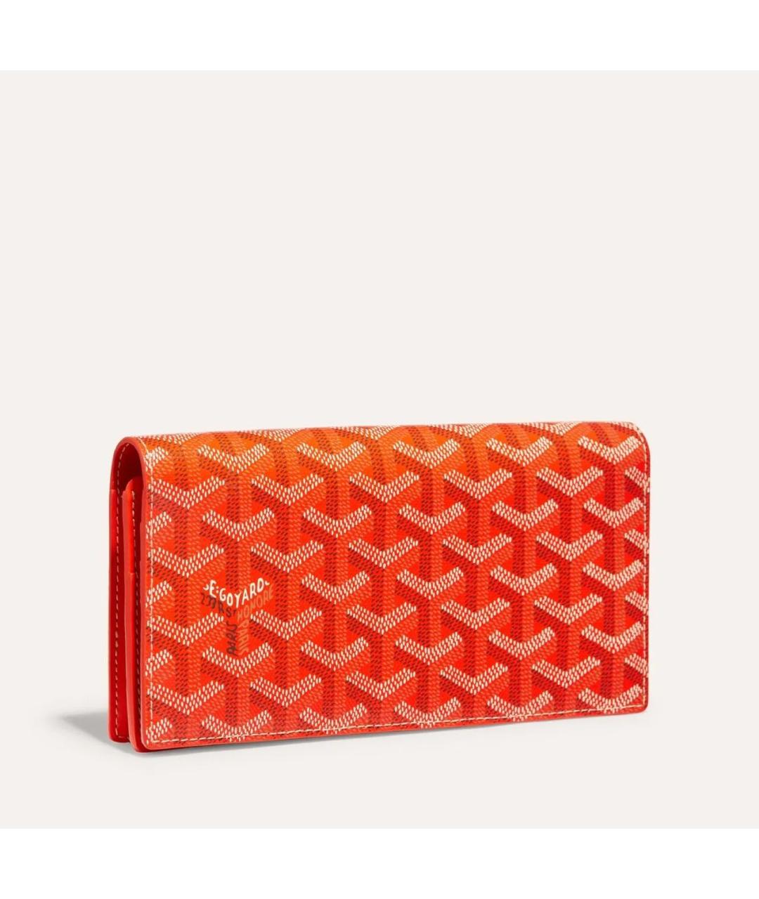 GOYARD Оранжевый кошелек, фото 4