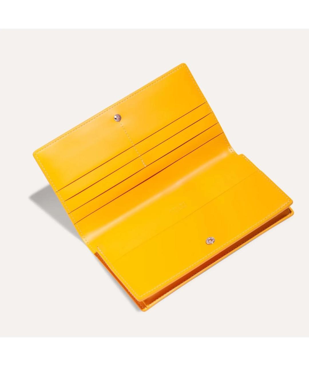 GOYARD Желтый кошелек, фото 2