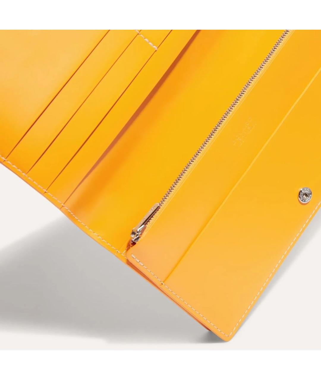 GOYARD Желтый кошелек, фото 3