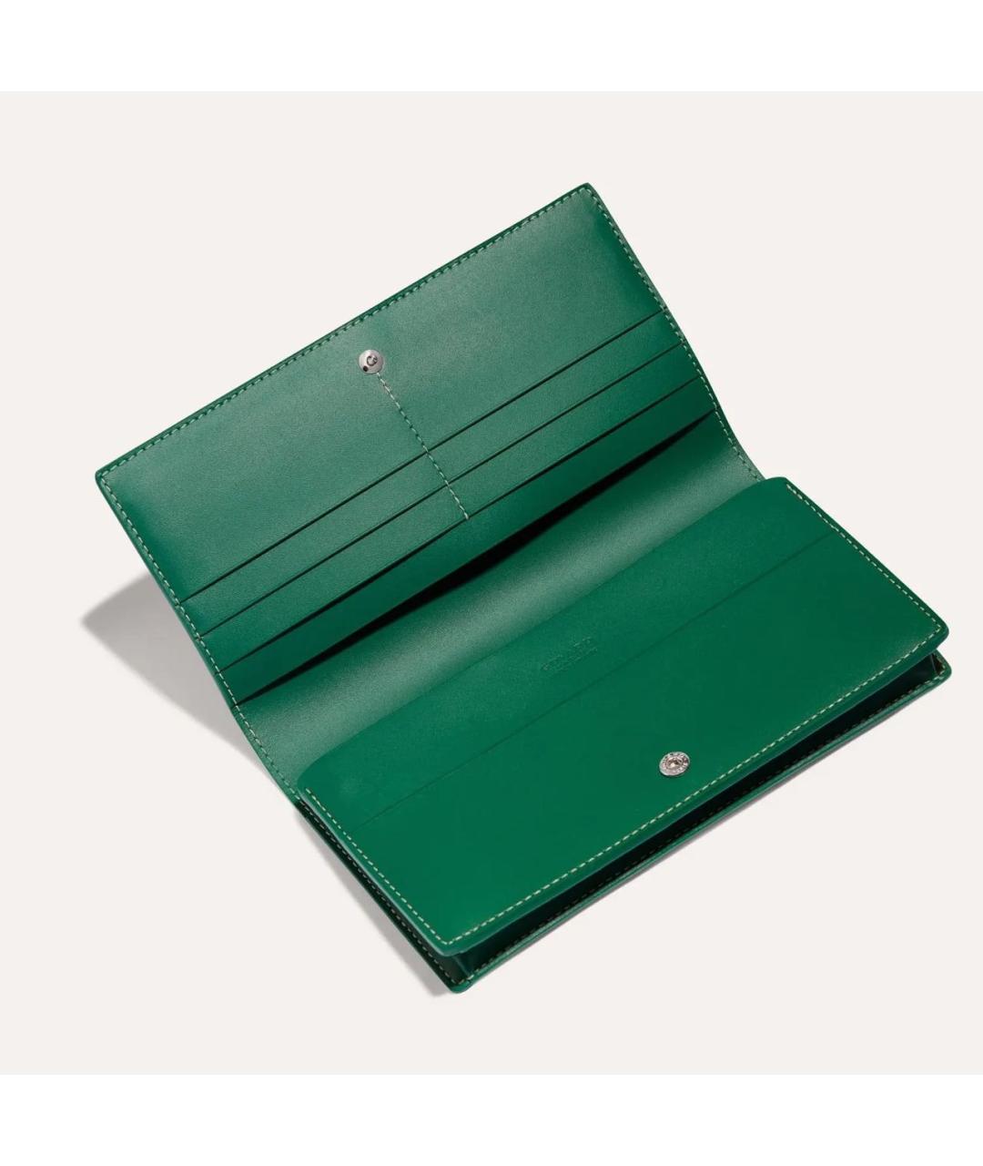 GOYARD Зеленый кошелек, фото 2