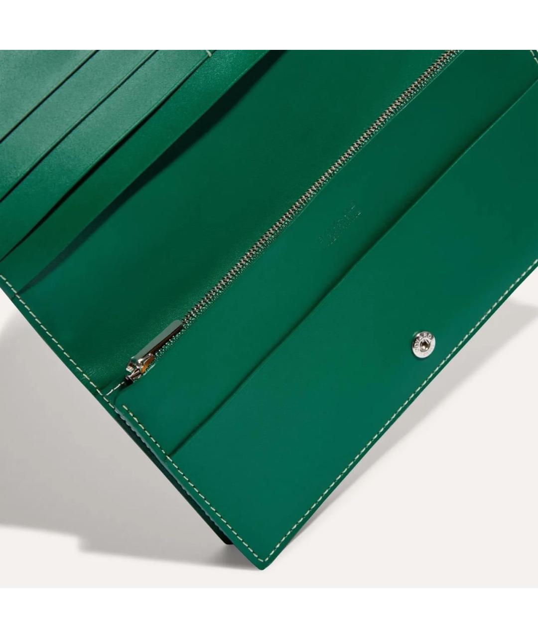 GOYARD Зеленый кошелек, фото 3