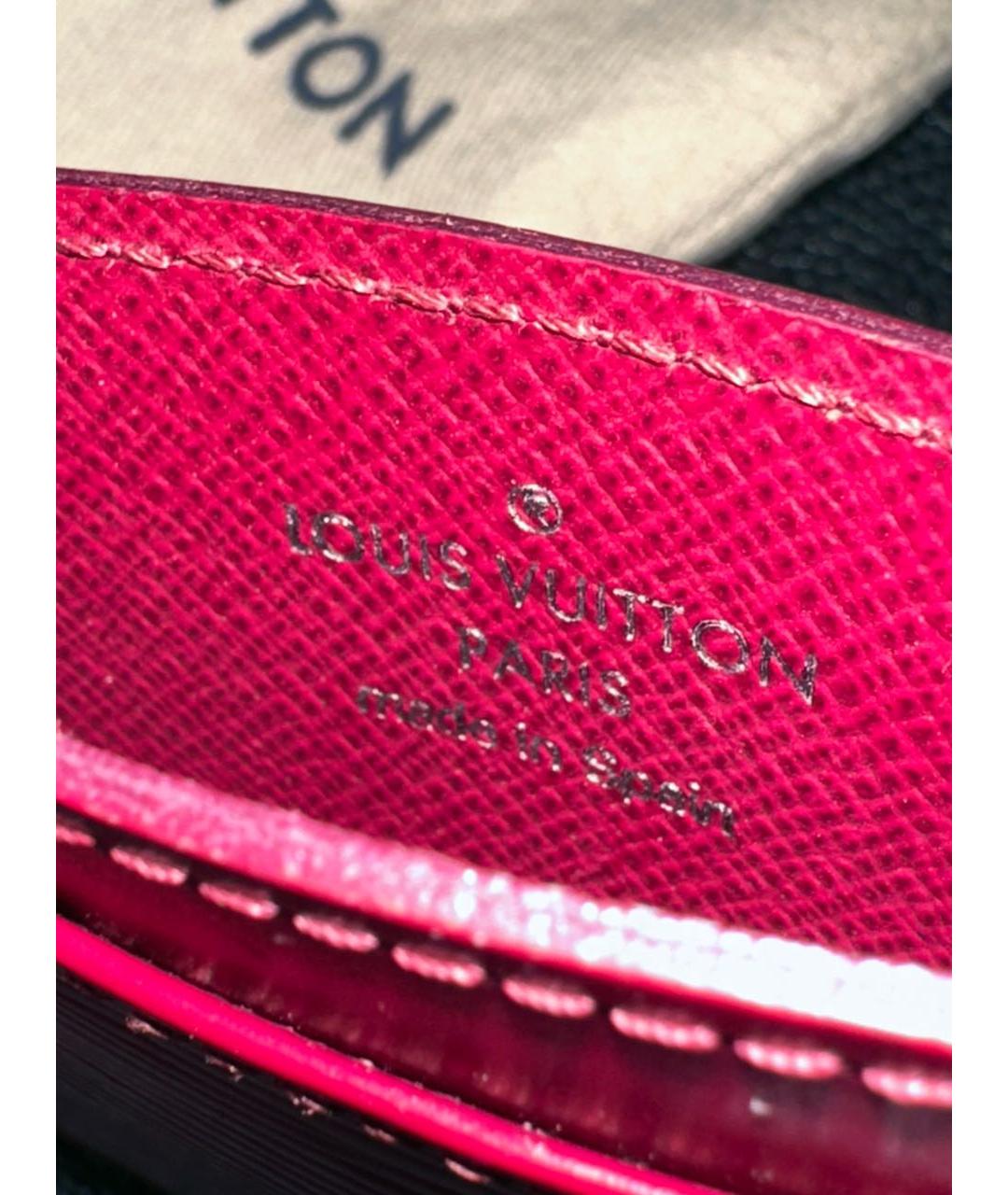 LOUIS VUITTON Фуксия кожаный кардхолдер, фото 7