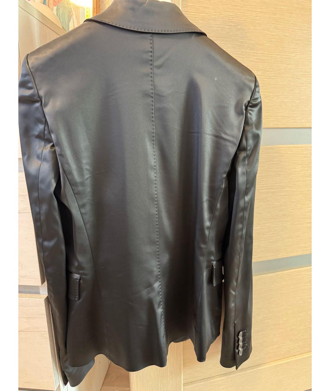 DOLCE&GABBANA Черный полиэстеровый жакет/пиджак, фото 2