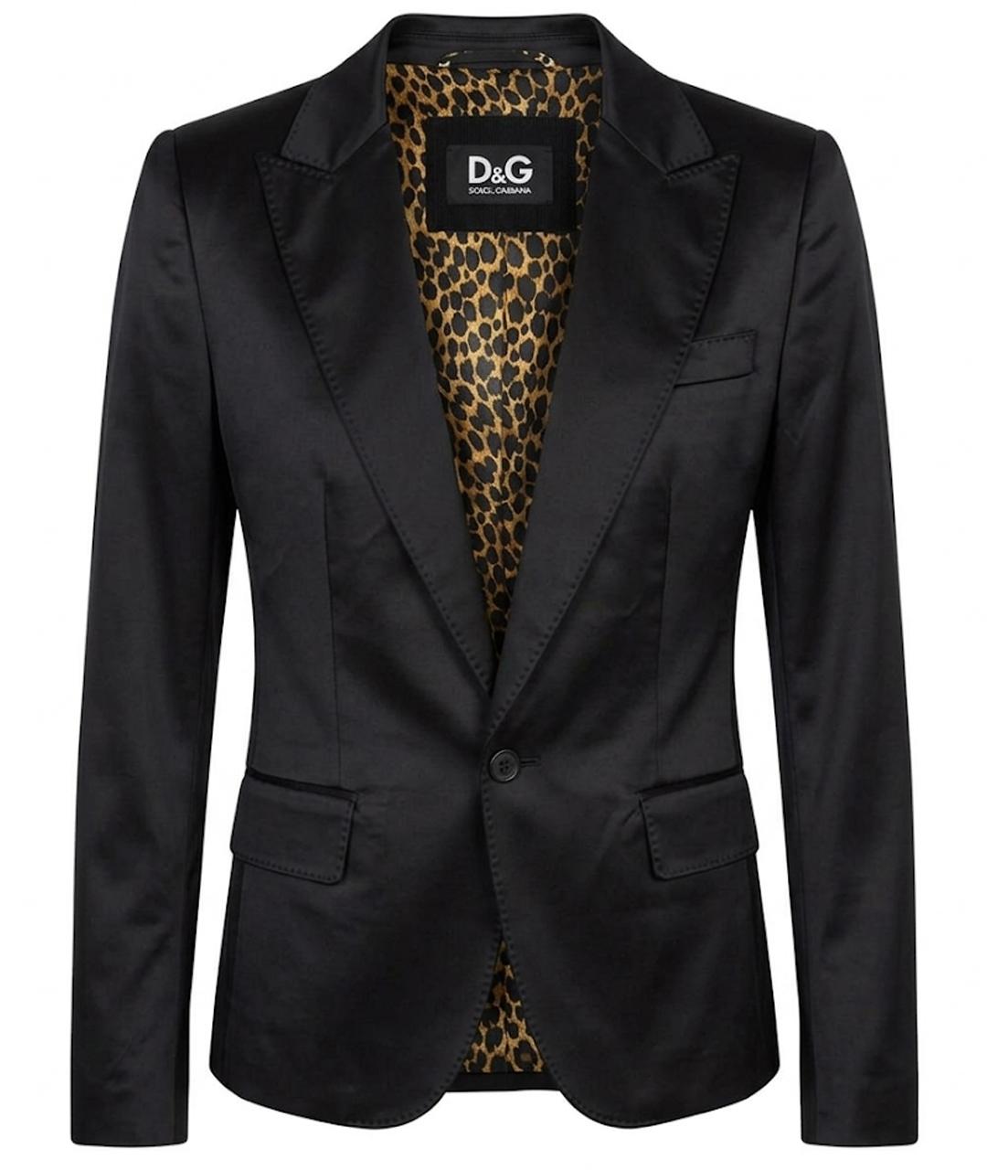 DOLCE&GABBANA Черный полиэстеровый жакет/пиджак, фото 1