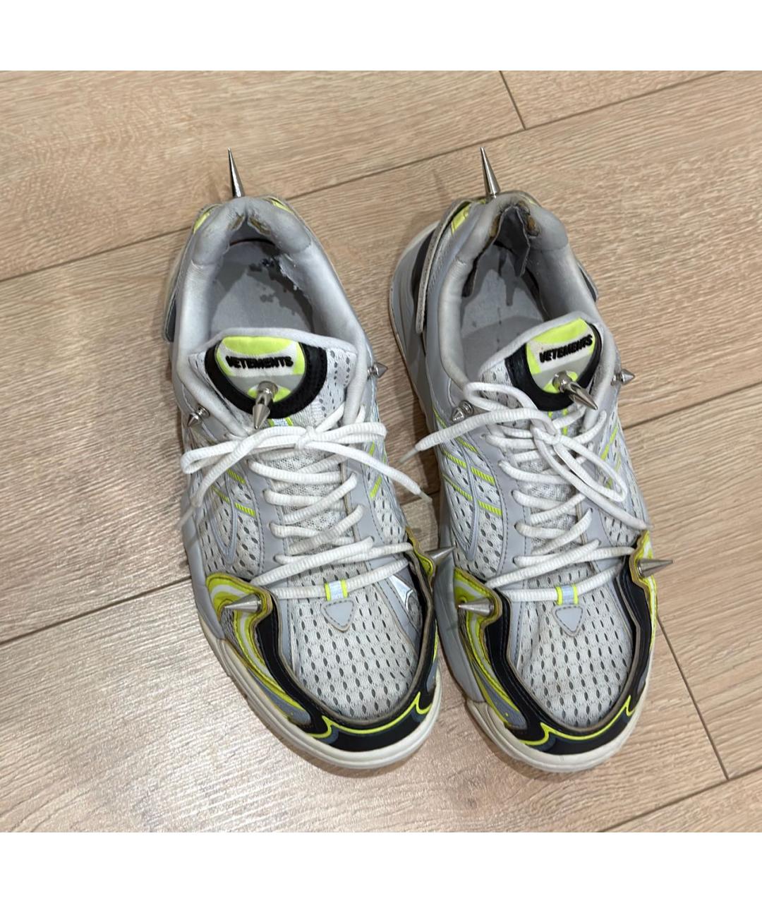 VETEMENTS Серые синтетические низкие кроссовки / кеды, фото 3