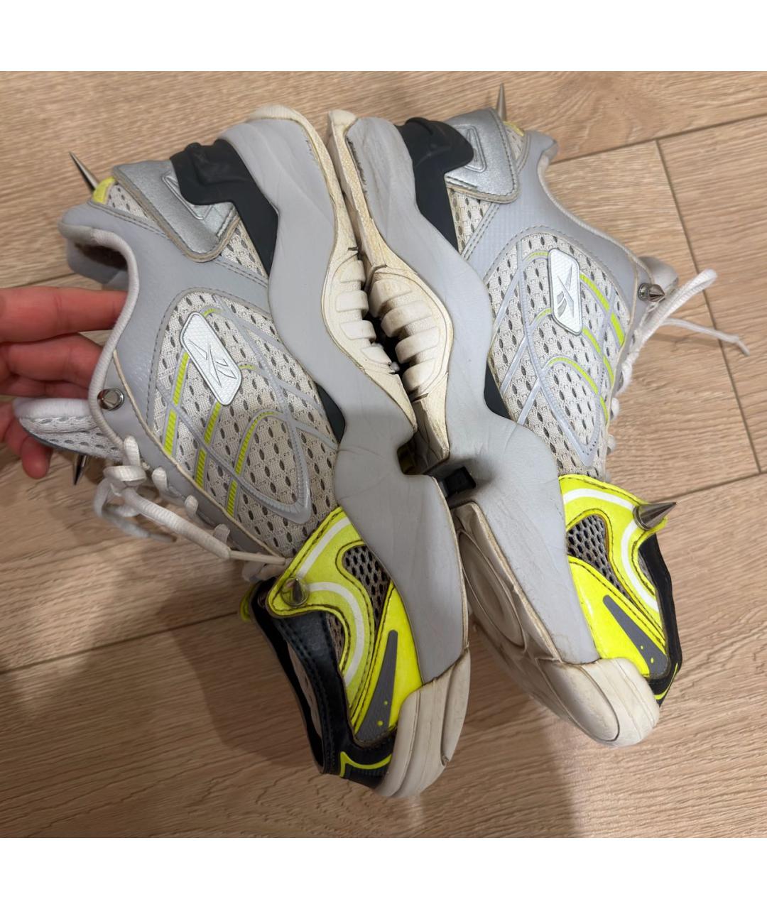 VETEMENTS Серые синтетические низкие кроссовки / кеды, фото 5