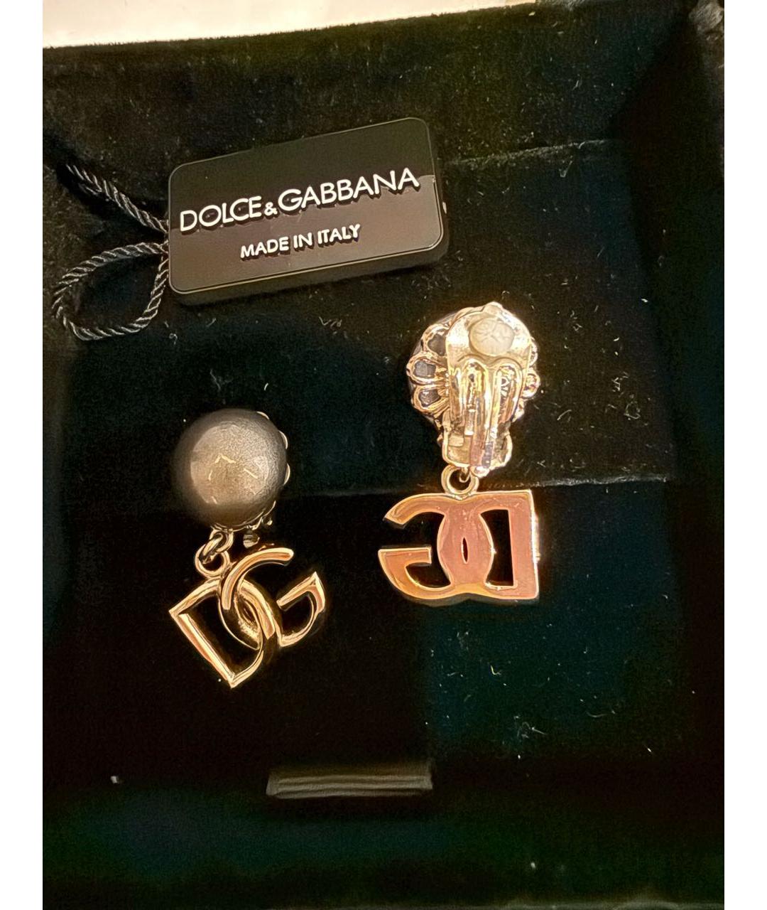 DOLCE&GABBANA Серебряные латунные серьги, фото 2