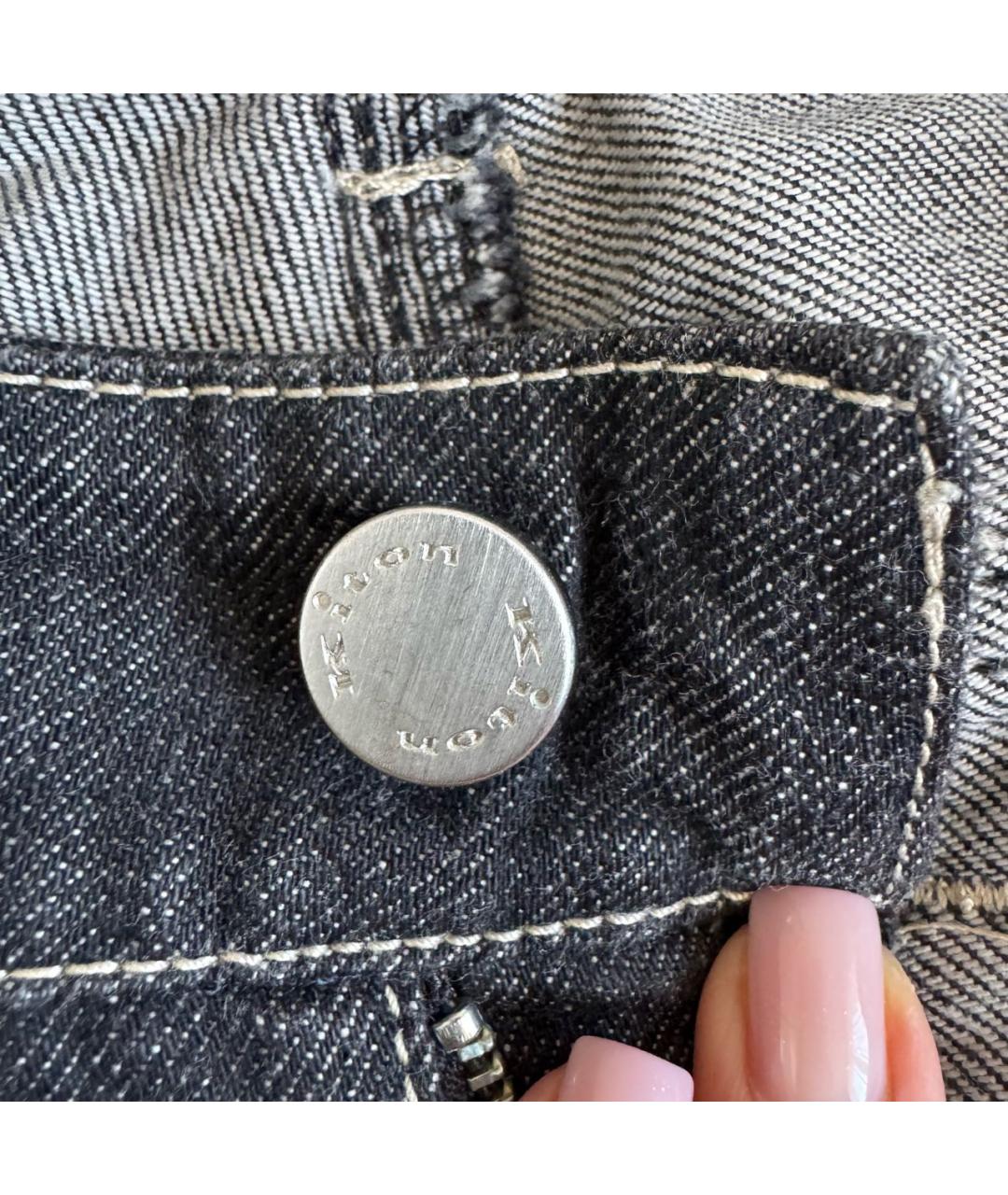 KITON Черные хлопковые джинсы клеш, фото 5