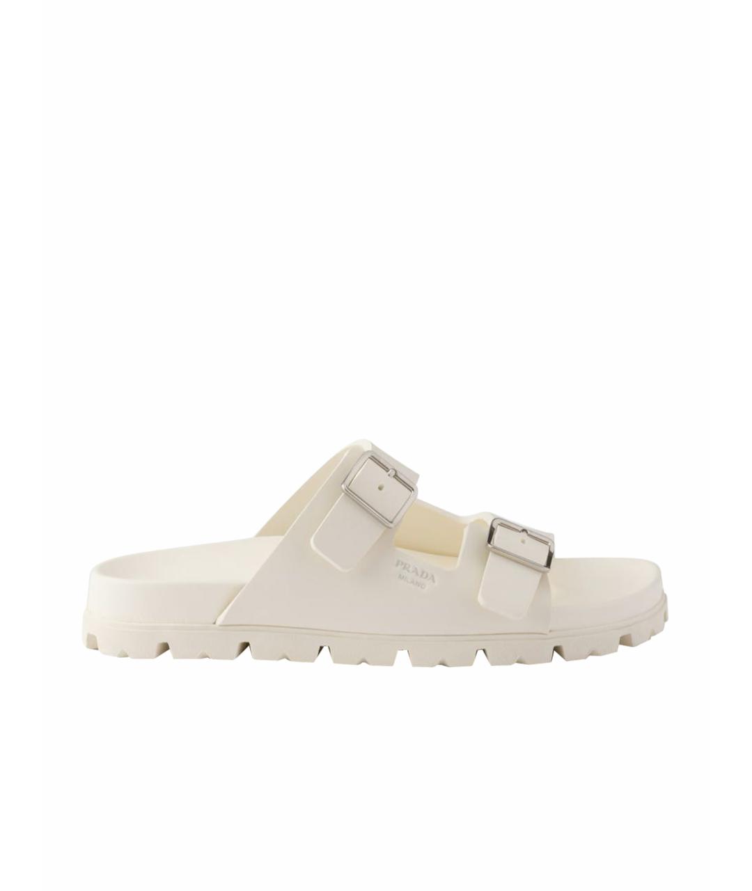 PRADA Бежевые шлепанцы, фото 1