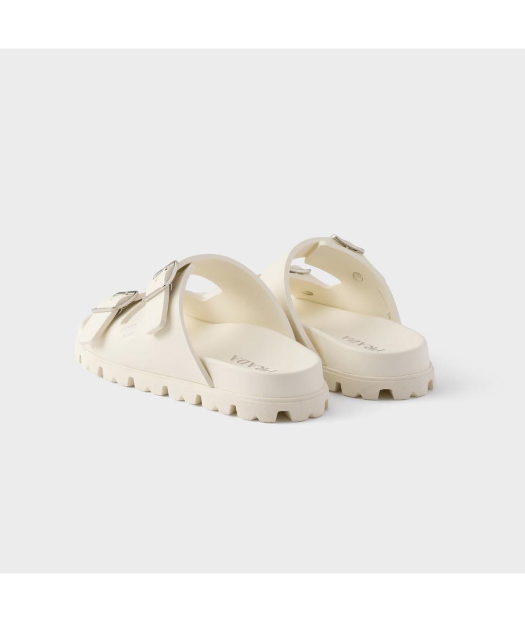 PRADA Бежевые шлепанцы, фото 4