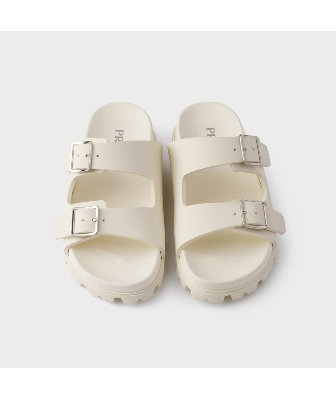 PRADA Бежевые шлепанцы, фото 3