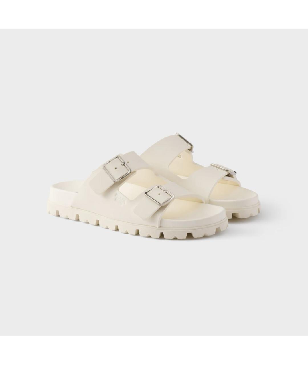 PRADA Бежевые шлепанцы, фото 2