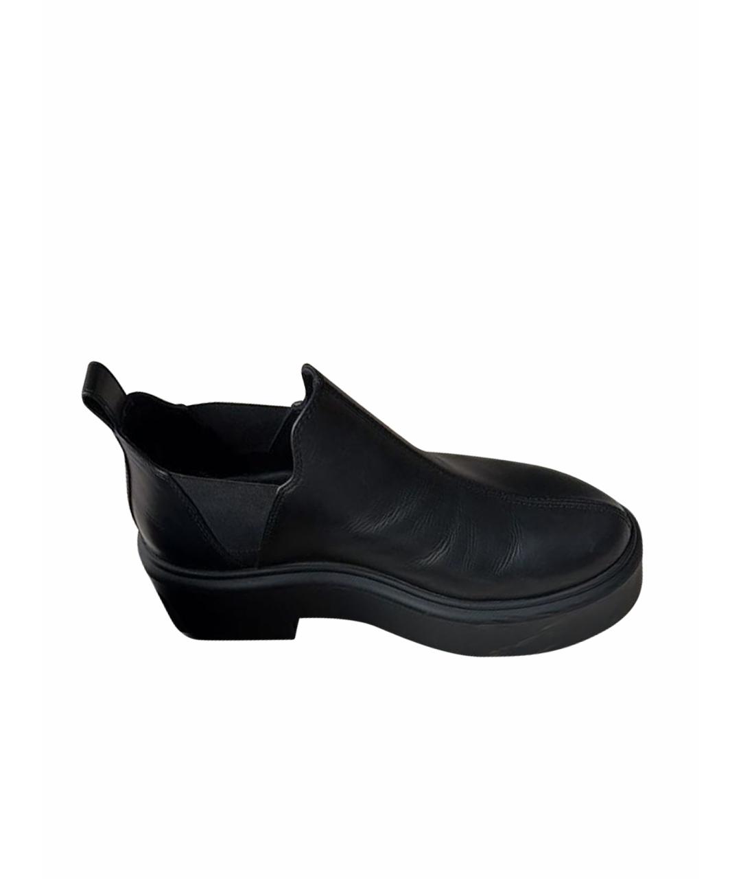 THE ROW Черные кожаные ботинки, фото 1