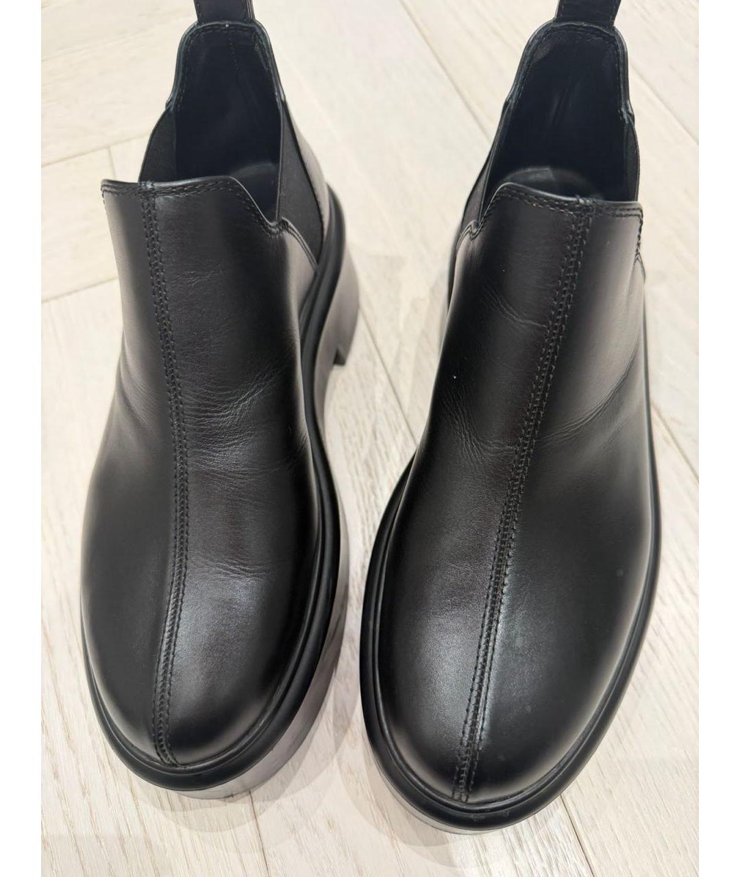 THE ROW Черные кожаные ботинки, фото 2