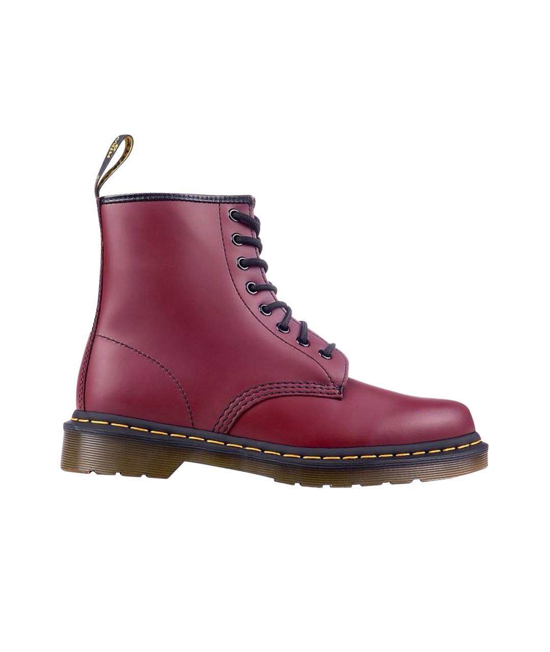 DR. MARTENS Бордовые кожаные ботинки, фото 1