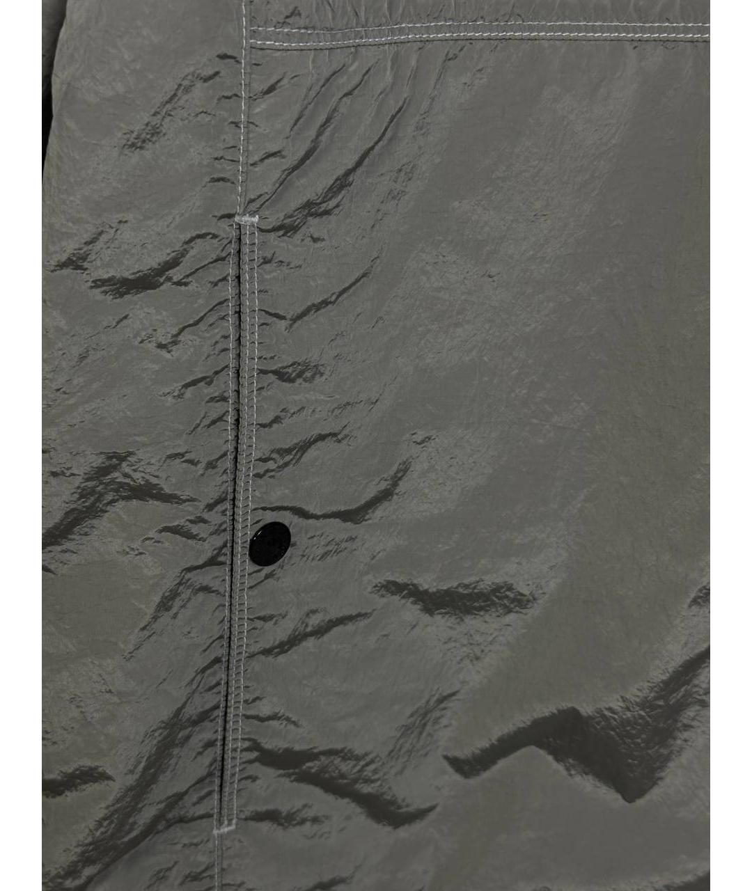 STONE ISLAND Серая полиамидовая куртка, фото 4