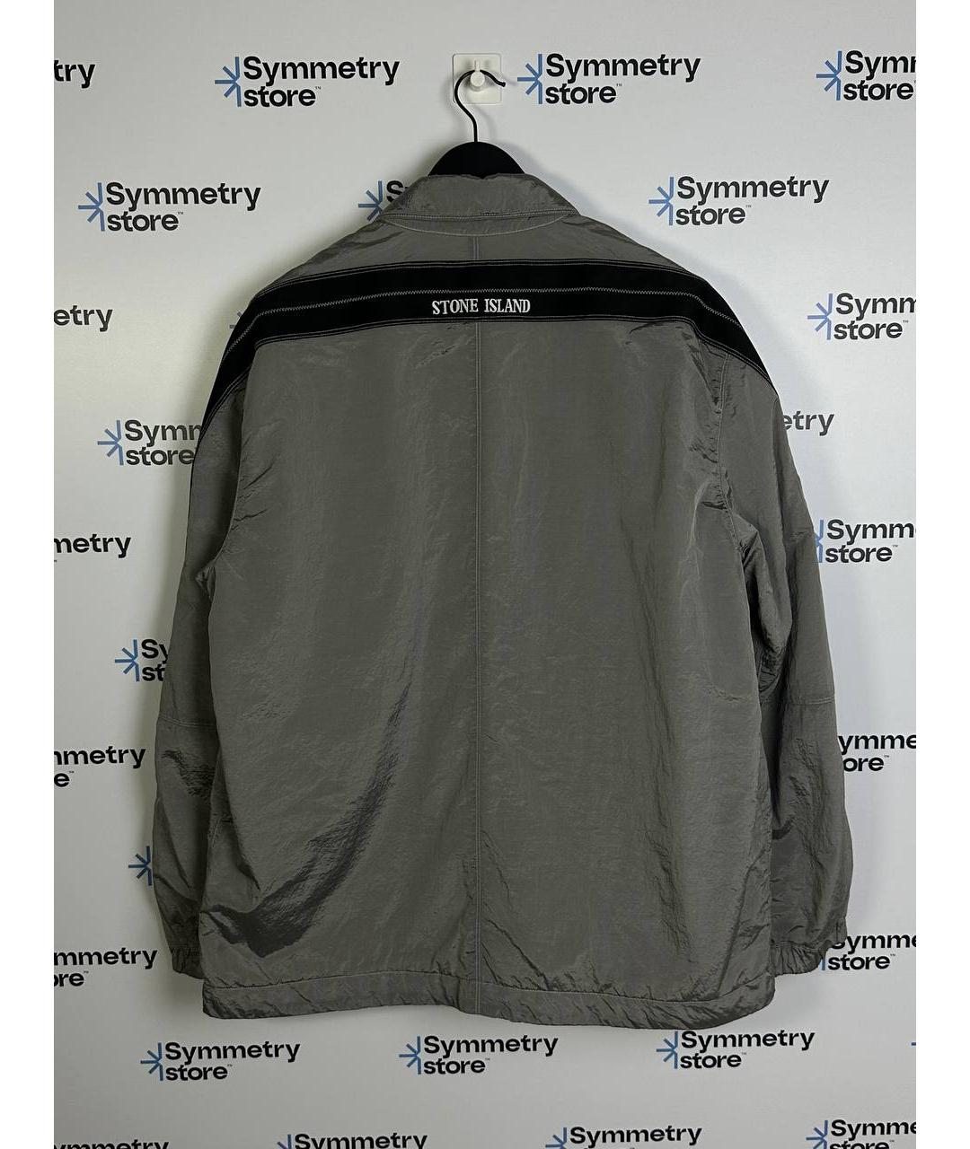 STONE ISLAND Серая полиамидовая куртка, фото 2